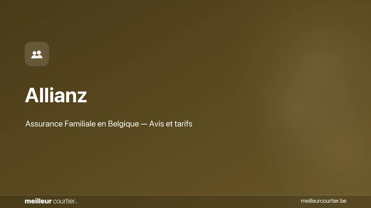 Assurance familiale Allianz - RC vie privée en Belgique